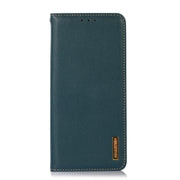 For iPhone 17 KHAZNEH Nappa Top Layer Cowhide Leather Phone Case(Green)
