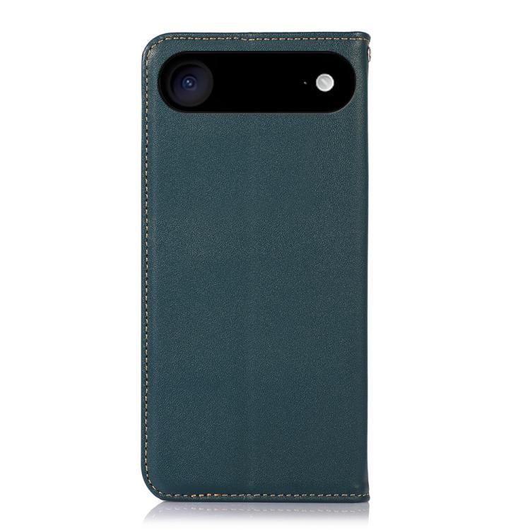 For iPhone 17 Air KHAZNEH Nappa Top Layer Cowhide Leather Phone Case(Green)
