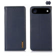 For iPhone 17 Air KHAZNEH Nappa Top Layer Cowhide Leather Phone Case(Blue) - free shipping - PMc TechLife - Order now!