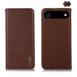 For iPhone 17 Air KHAZNEH Nappa Top Layer Cowhide Leather Phone Case(Brown) - free shipping - PMc TechLife - Order now!