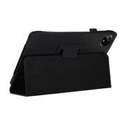 For Huawei MatePad Pro 11 2024 Litchi Texture Leather Tablet Case with Holder(Black)