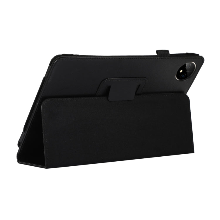 For Huawei MatePad Pro 11 2024 Litchi Texture Leather Tablet Case with Holder(Black)