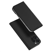 For iPhone 16 Pro Max DUX DUCIS Skin Pro Series Flip Leather Phone Case(Black)