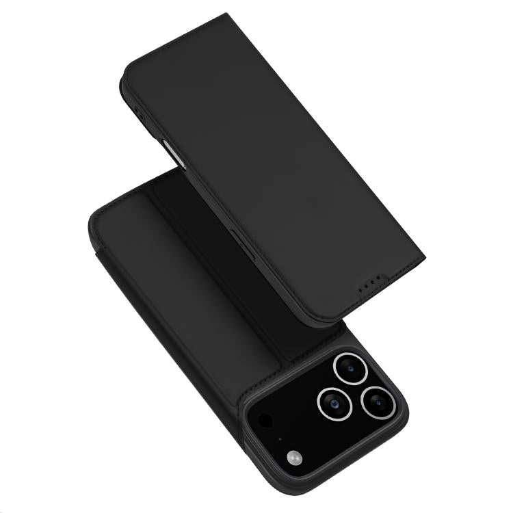 For iPhone 17 Pro Max DUX DUCIS Skin Pro Series Flip Leather Phone Case(Black)