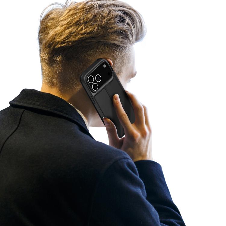 For iPhone 17 Pro Max DUX DUCIS Skin Pro Series Flip Leather Phone Case(Black)