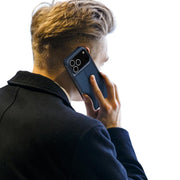 For iPhone 17 Pro DUX DUCIS Skin Pro Series Flip Leather Phone Case(Blue)