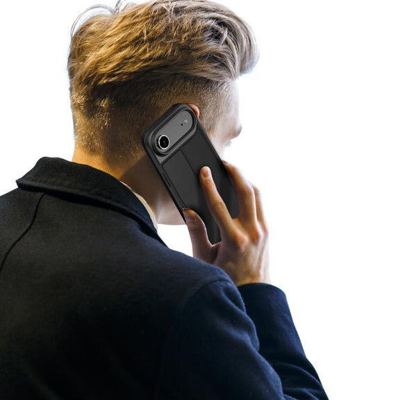 For iPhone 17 Air DUX DUCIS Skin Pro Series Flip Leather Phone Case(Black)