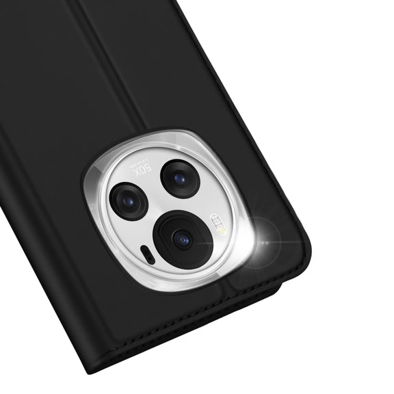 For Honor Magic6 DUX DUCIS Skin Pro Series Flip Leather Phone Case(Black)