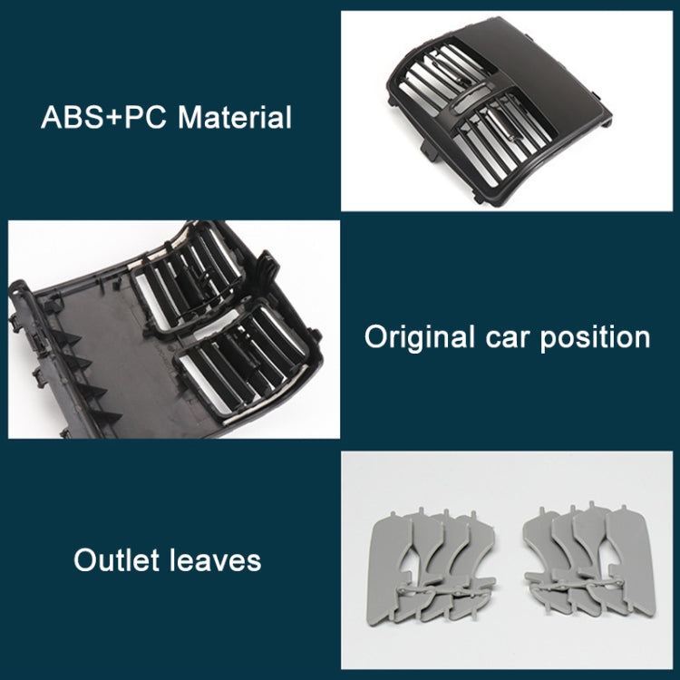 For Mercedes-Benz CLS W218 Car Rear Air Conditioner Air Outlet Panel 21883004547376, Style:High Version(Grey)