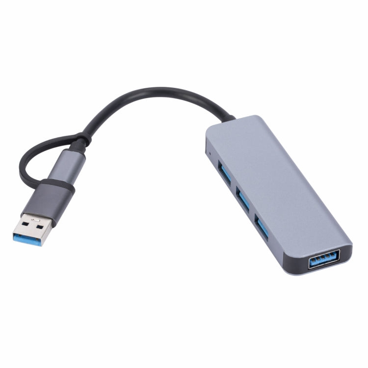 2301 4 in 1 USB+USB-C/Type-C to USB Multi-function Docking Station HUB Adapter