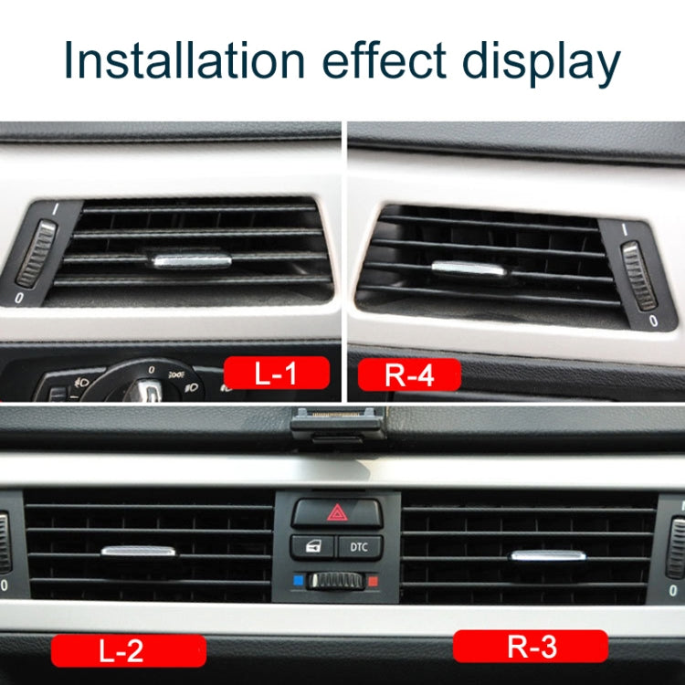 For BMW 3 Series E90 Left Driving Car Air Conditioner Air Outlet Panel 6422 9130 458-R, Style:Grille No. 3