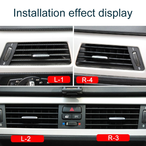 For BMW 3 Series E90 Left Driving Car Air Conditioner Air Outlet Panel 6422 9130 458-L, Style:Grille No. 2