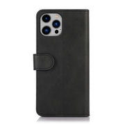 For iPhone 16 Pro Max Cow Texture Leather Phone Case(Black)