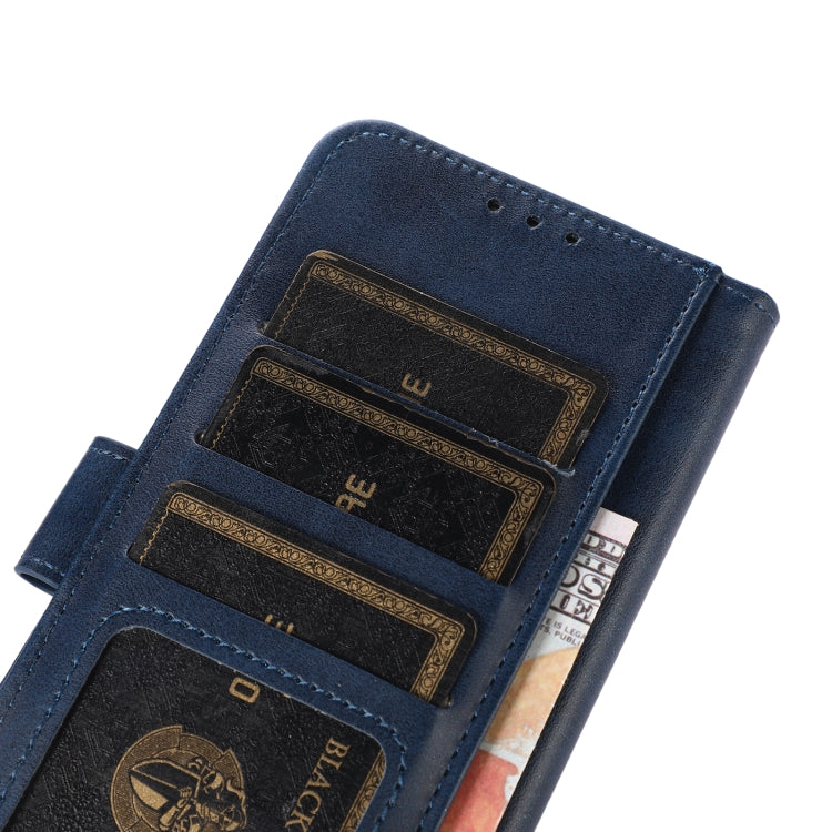 For iPhone 16 Pro Max Cow Texture Leather Phone Case(Blue)