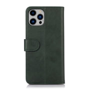 For iPhone 16 Pro Max Cow Texture Leather Phone Case(Green)