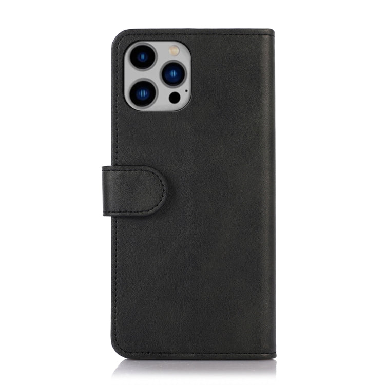 For iPhone 16 Pro Cow Texture Leather Phone Case(Black)
