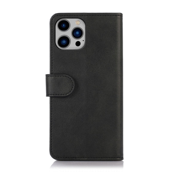 For iPhone 16 Pro Cow Texture Leather Phone Case(Black)