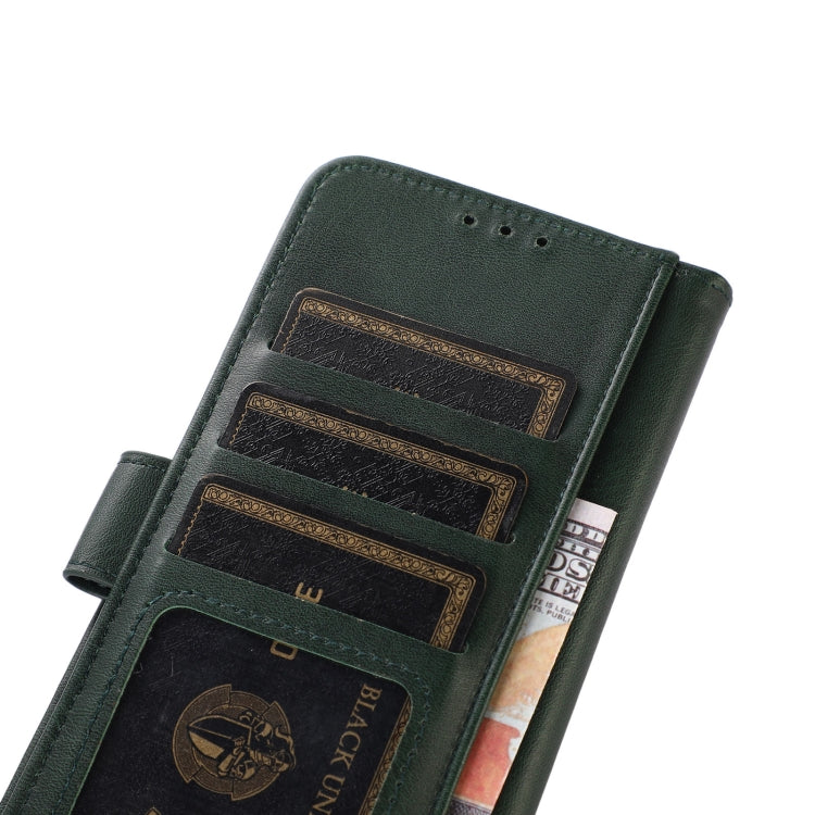 For iPhone 16 Pro Cow Texture Leather Phone Case(Green)