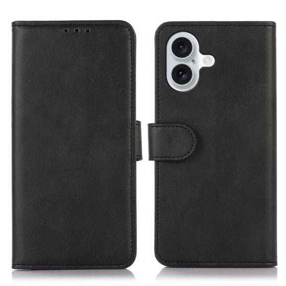 For iPhone 17 Cow Texture Leather Phone Case(Black)