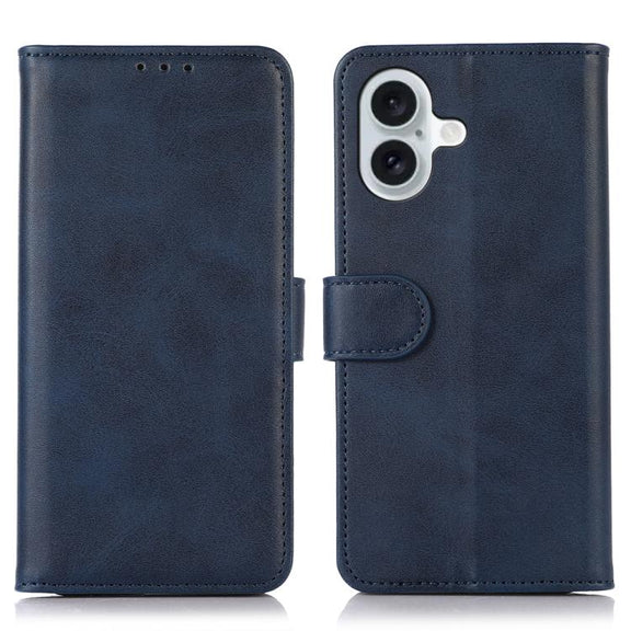 For iPhone 17 Cow Texture Leather Phone Case(Blue)