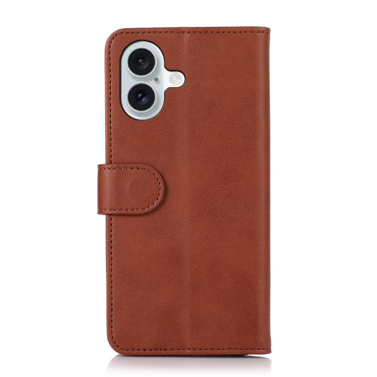 For iPhone 17 Cow Texture Leather Phone Case(Brown)