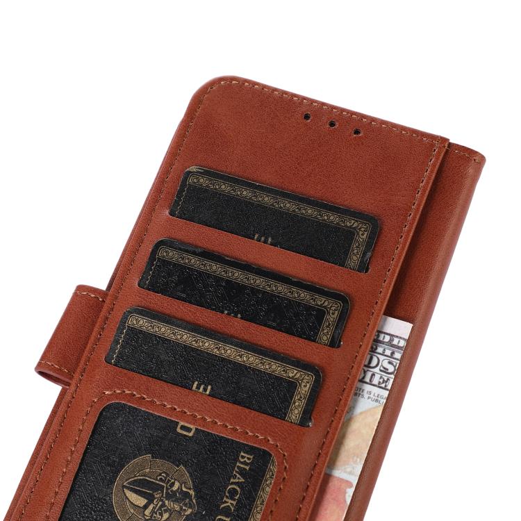 For iPhone 17 Cow Texture Leather Phone Case(Brown)