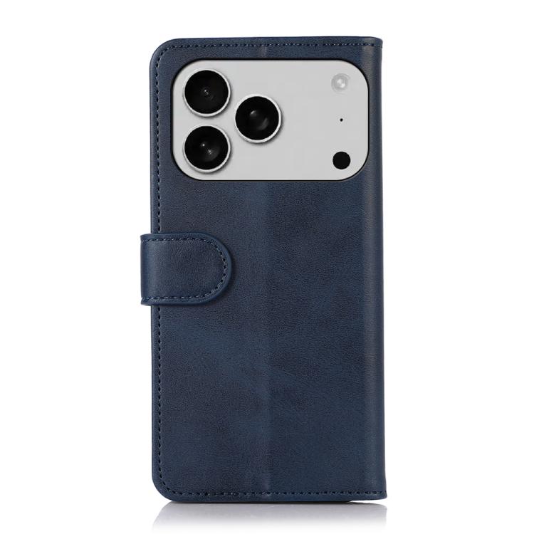 For iPhone 17 Pro Cow Texture Leather Phone Case(Blue)