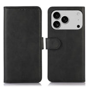 For iPhone 17 Pro Max Cow Texture Leather Phone Case(Black)