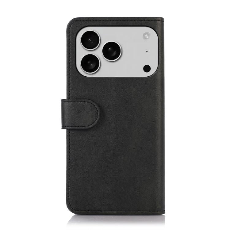 For iPhone 17 Pro Max Cow Texture Leather Phone Case(Black)