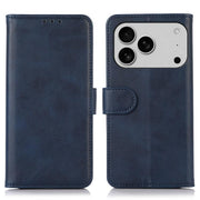 For iPhone 17 Pro Max Cow Texture Leather Phone Case(Blue)