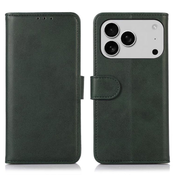 For iPhone 17 Pro Max Cow Texture Leather Phone Case(Green)