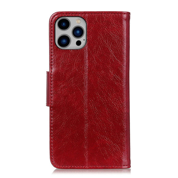 For iPhone 16 Pro Nappa Texture Leather Case(Red)
