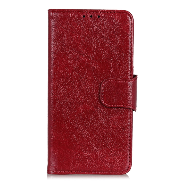 For iPhone 16 Plus Nappa Texture Leather Case(Red)