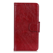 For iPhone 16 Plus Nappa Texture Leather Case(Red)