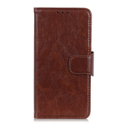 For iPhone 16 Plus Nappa Texture Leather Case(Brown)