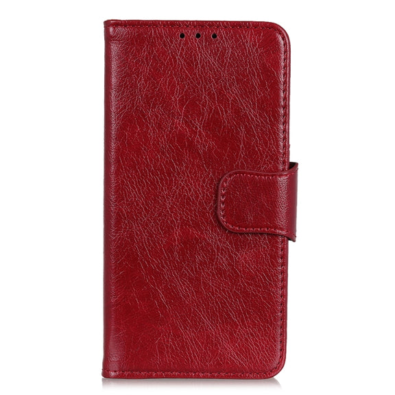 For iPhone 16 Nappa Texture Leather Case(Red)