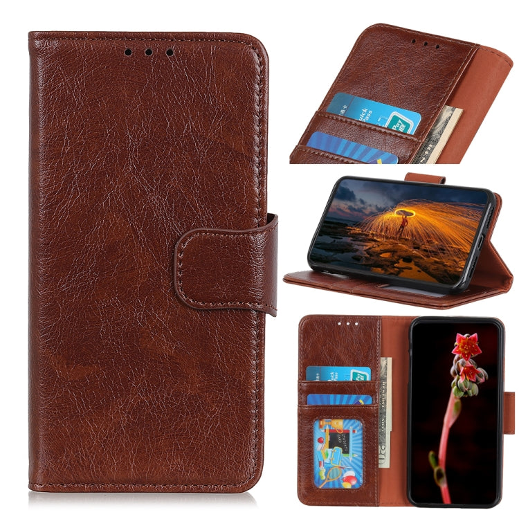 For iPhone 16 Nappa Texture Leather Case(Brown)