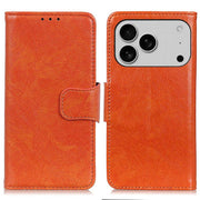 For iPhone 17 Pro Nappa Texture Leather Case(Orange)