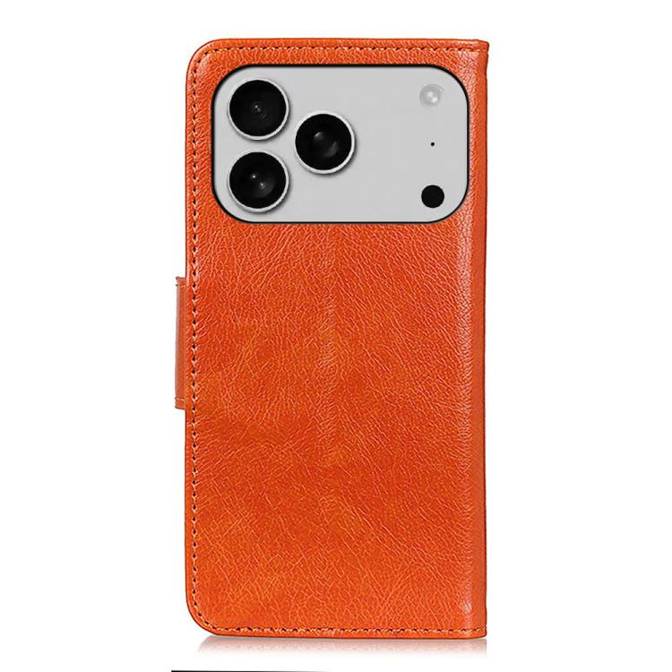 For iPhone 17 Pro Max Nappa Texture Leather Case(Orange)