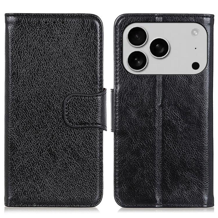 For iPhone 17 Pro Max Nappa Texture Leather Case(Black)