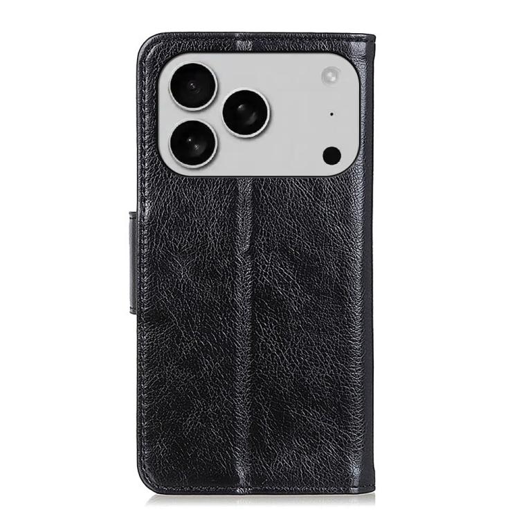 For iPhone 17 Pro Max Nappa Texture Leather Case(Black)