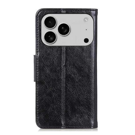 For iPhone 17 Pro Max Nappa Texture Leather Case(Black)