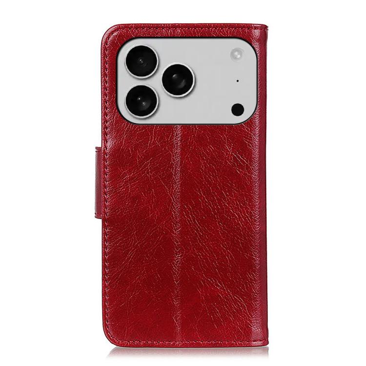 For iPhone 17 Pro Max Nappa Texture Leather Case(Red)