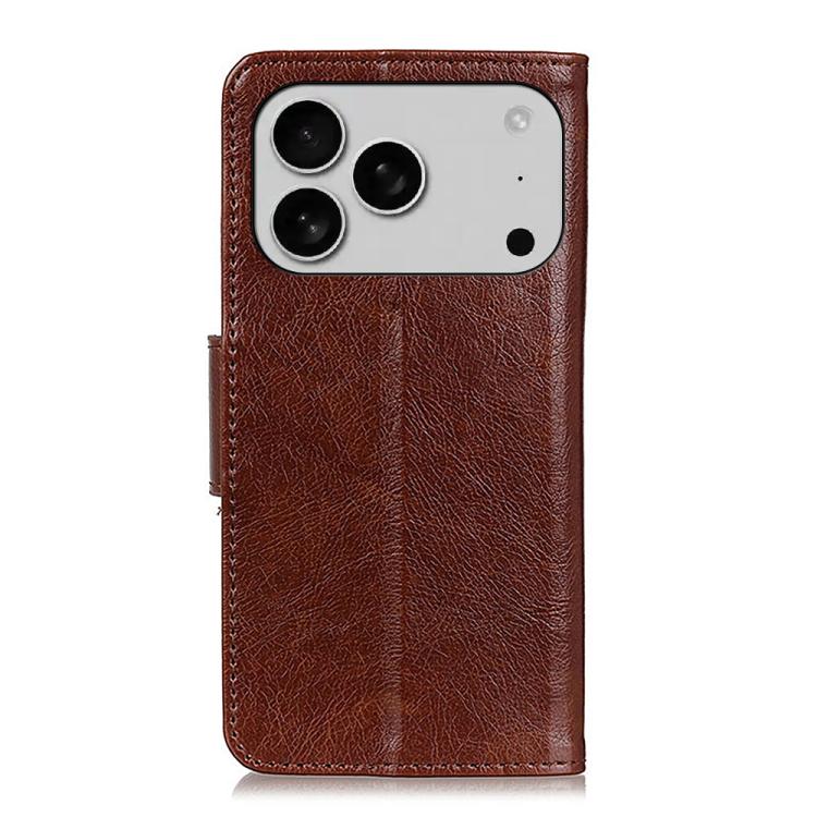 For iPhone 17 Pro Max Nappa Texture Leather Case(Brown)