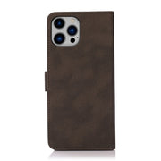 For iPhone 16 Pro KHAZNEH Matte Texture Leather Phone Case(Brown)