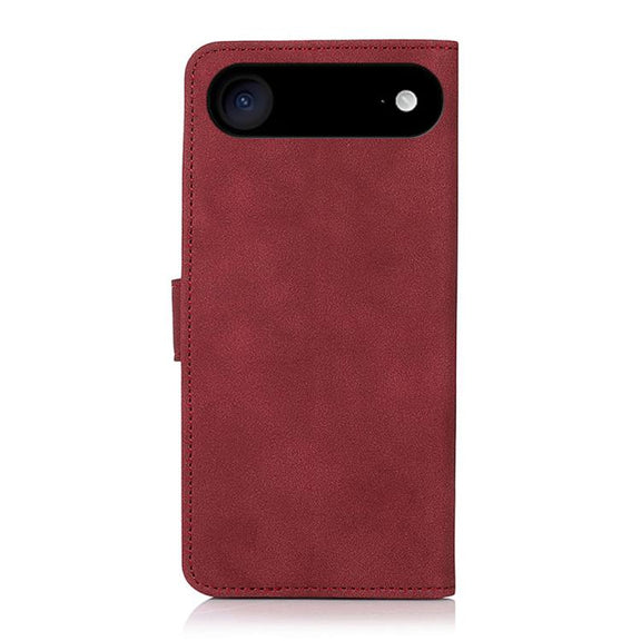 For iPhone 17 Air KHAZNEH Matte Texture Leather Phone Case(Red)