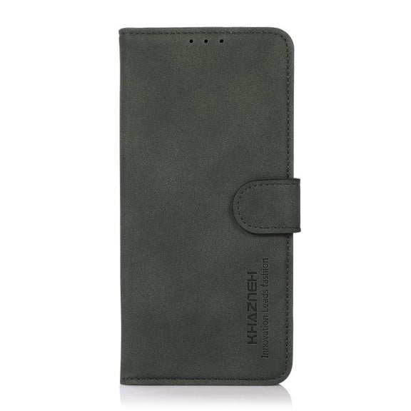 For iPhone 17 Pro KHAZNEH Matte Texture Leather Phone Case(Green)