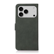 For iPhone 17 Pro KHAZNEH Matte Texture Leather Phone Case(Green)