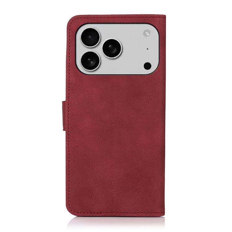 For iPhone 17 Pro Max KHAZNEH Matte Texture Leather Phone Case(Red)