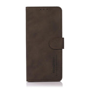 For iPhone 17 Pro Max KHAZNEH Matte Texture Leather Phone Case(Brown)